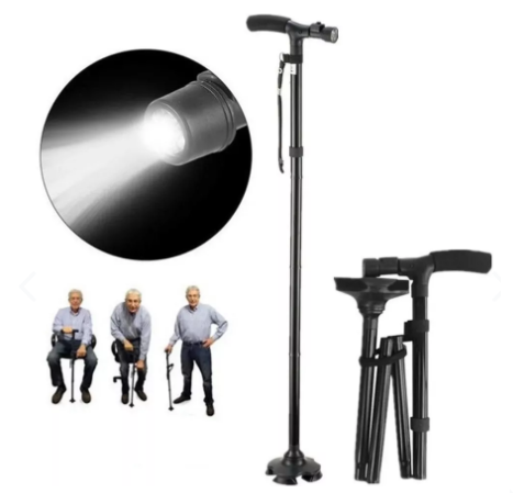 Bastón Plegable Con Linterna Trusty Cane